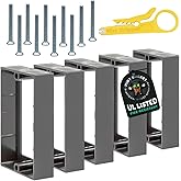 Mint Bucket Brands 3/4" Single Gang Outlet Box Extenders, UL Listed, Includes Screws and Wire Stripper Tool, Electrical Box Extender for Outlets & Switches, Pack of 5