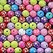 YUEAON 300pcs 8mm acrylic round beads ball loose bead for jewelry making diy bracelet necklace earring charms supplies ,3 bags-styles