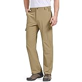 liyiyiyia Mens Hiking Pants Lightweight Water Resistant Quick Dry Breathable Nylon Cargo Pants with 6 Pockets
