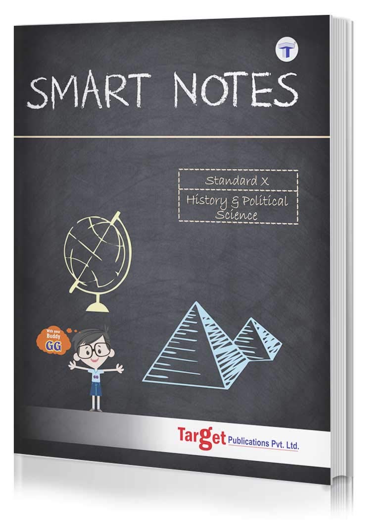 Std 10 History and Political Science Smart Notes Book | English Medium | SSC Maharashtra State Board | Includes Textual Questions, Model Question Paper and Smart Recap | Based on Std 10th New Syllabus