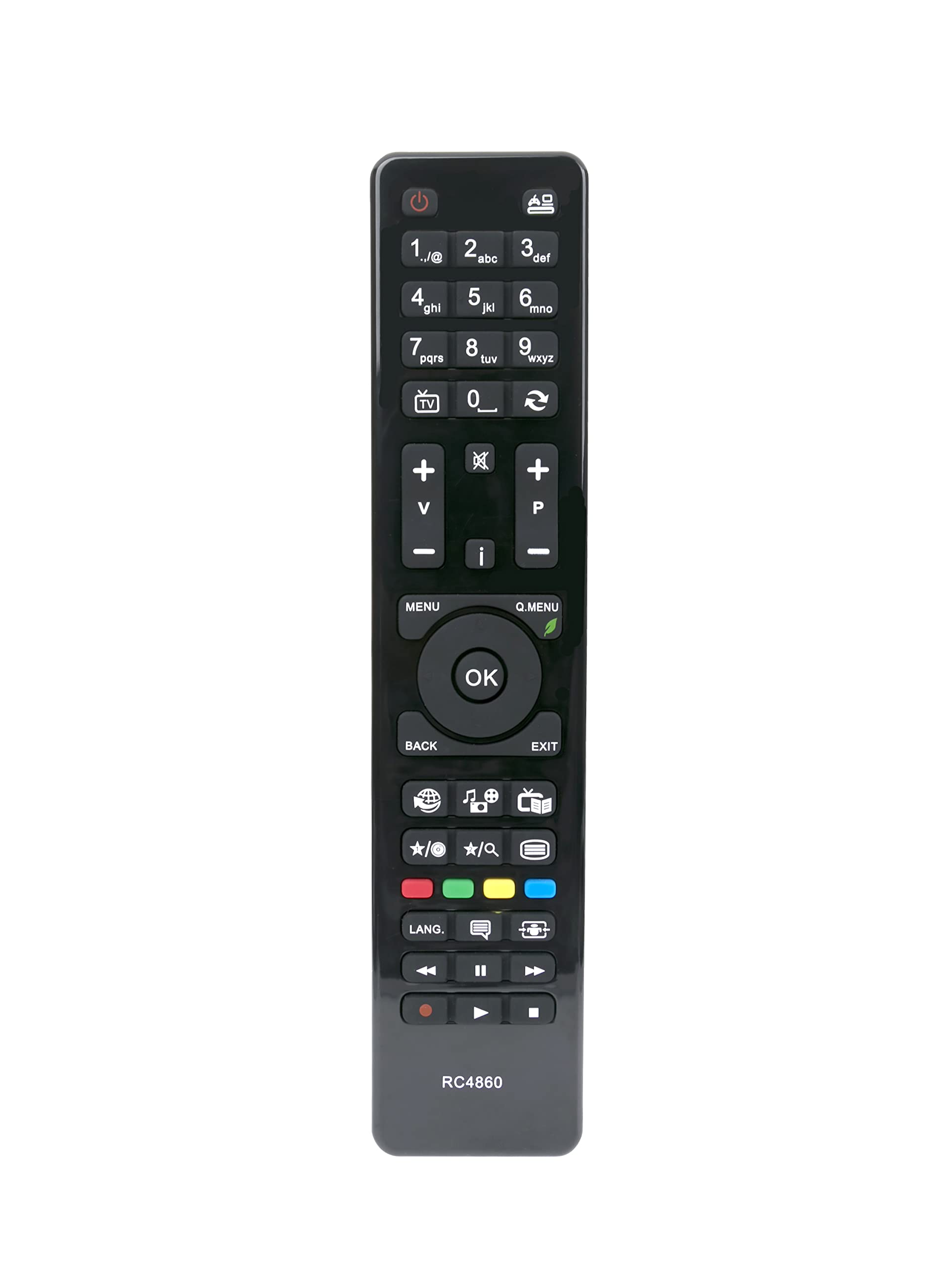 AULCMEET RC4860 sub RC4845 Replacement Remote Control Compatible with Hitachi 4K OLED Smart TV 32HXC01UB 32HXC41 22HXJ06UA 32HXC01 32HXC01U 32HXC01UA 32HXT16U 40HXT16UB 40HXT16UJ