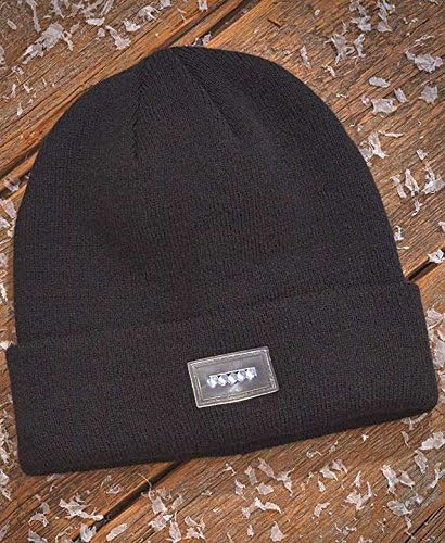 Premium Black LED One Size Fits All Knitted Cap Kbethos