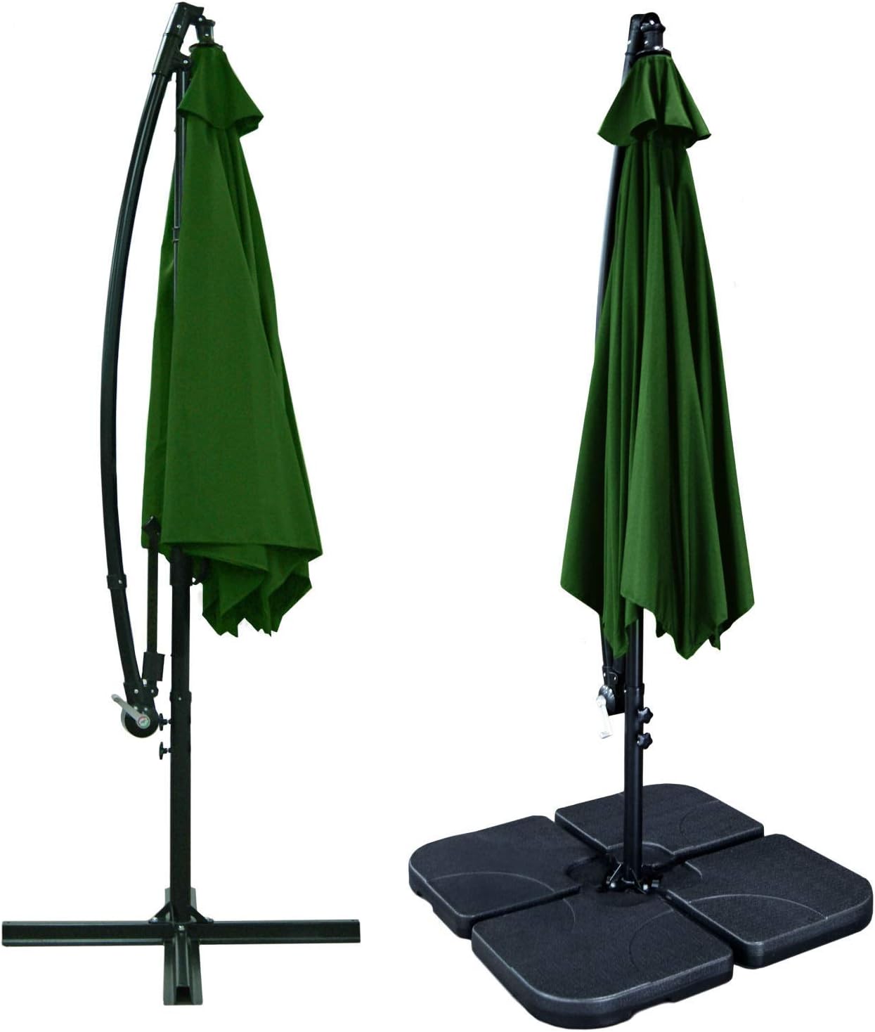 Super Saturday Jarder Libra Garden Parasol Set Cantilever ...
