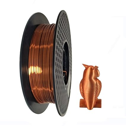Amazon Com Cc3d Silk Copper Pla 1 75mm 500g 3d Printer Filament Silk Shiny Feeling 3d Printing Filament Pla Material 0 5kg Industrial Scientific