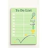 GYYNIVALY Tennis Gifts Stuff, Sports Lover Essentials,Self-Adhesive Note Pad 4x6, 50 Sheets Memo Notepad for Daily Planning, Funny Birthday Gifts for Men, Women, Office Coworker, Friend