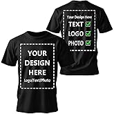 Custom t Shirts Bulk Personalized t Shirts tee for Men Women Design Bulk Customized t Shirts tee Tshirts