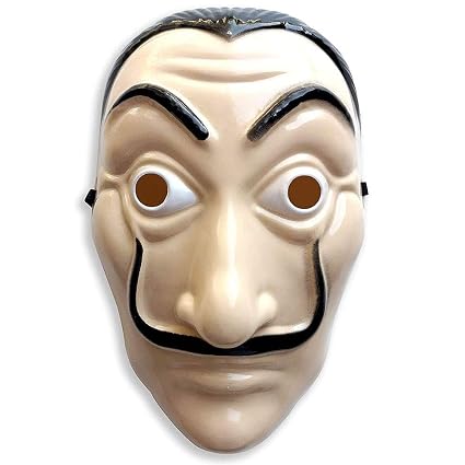 Modaka Dali Maschera Di Plastica Di Carta Casa La Casa De Papel Cosplay Decorazione Di Travestimento Di Halloween Divertente Strumenti Size A