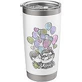 Disney Pixar Up Valentine's Day Carl And Ellie Heart Vintage Stainless Steel Insulated Tumbler