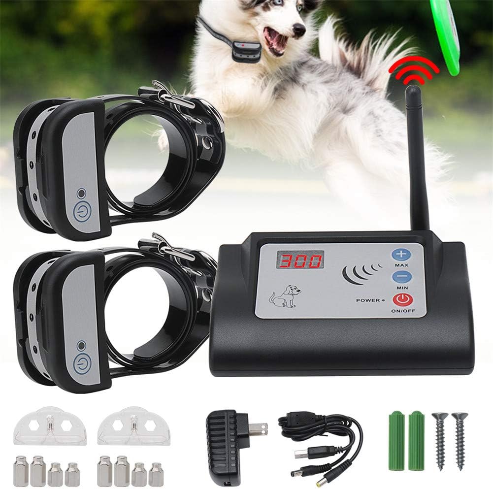 Reviews 2in1 Wireless Electronic Pet Fence System for 1&2 Dogs Remote