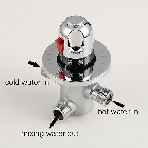Gangang Thermostatic Mixing Valve,Brass Shower Mixing Valves G1/2
