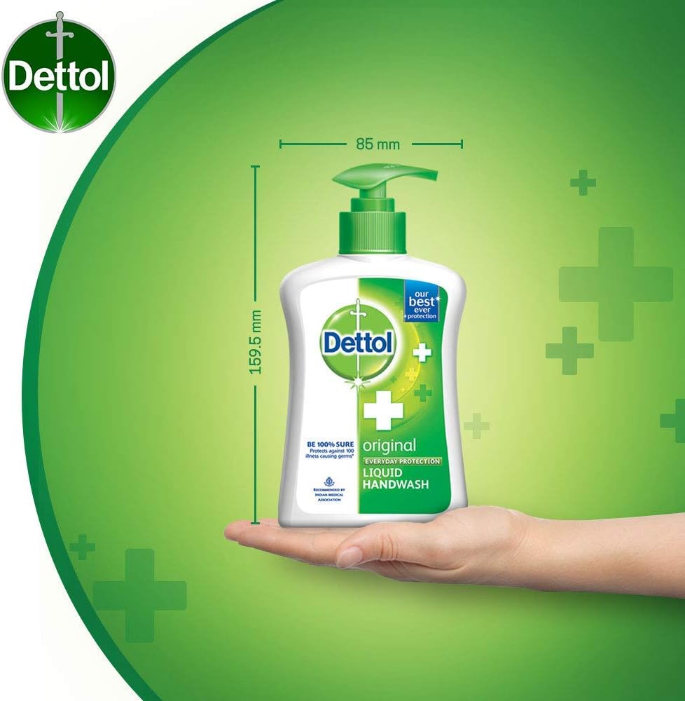 Dettol Liquid Handwash (Original) - 200 ml with Free Dettol Liquid Handwash Refill- 175 ml: Health & Personal Care
