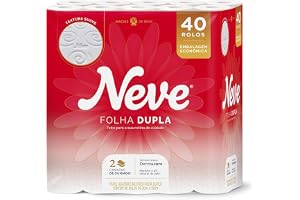 Papel Higiênico Neve Toque de Seda Folha Dupla 40 rolos 30M