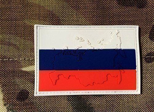 Embossed Russian Russia Flag Airsoft Paintball PVC Patch