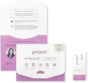 Proov PdG - Progesterone Metabolite – Test | Only FDA-Cleared Test to Confirm Successful Ovulation at Home | 1 Cycle Pack | Works Great with Ovulation Tests | 5 PdG Test Strips