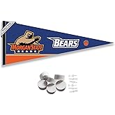 College Flags & Banners Co. Morgan State Bears Pennant Flag and Wall Tack Mount Pads