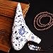 Miric Legend of Zelda Ocarina 12 Hole, Chinese Ceramic Alto C Blue Lotus Flower Pattern Glaze Surface Professional Level Ocarina With Protective Bag + Songbook