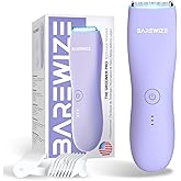 BAREWIZE Bikini Trimmer for Women, Pubic Hair Trimmer, Waterproof, USB-C Rechargeable, LED Light, Replaceable Blade, Electric Razors for Women, Electric Lady Shaver (Violet)