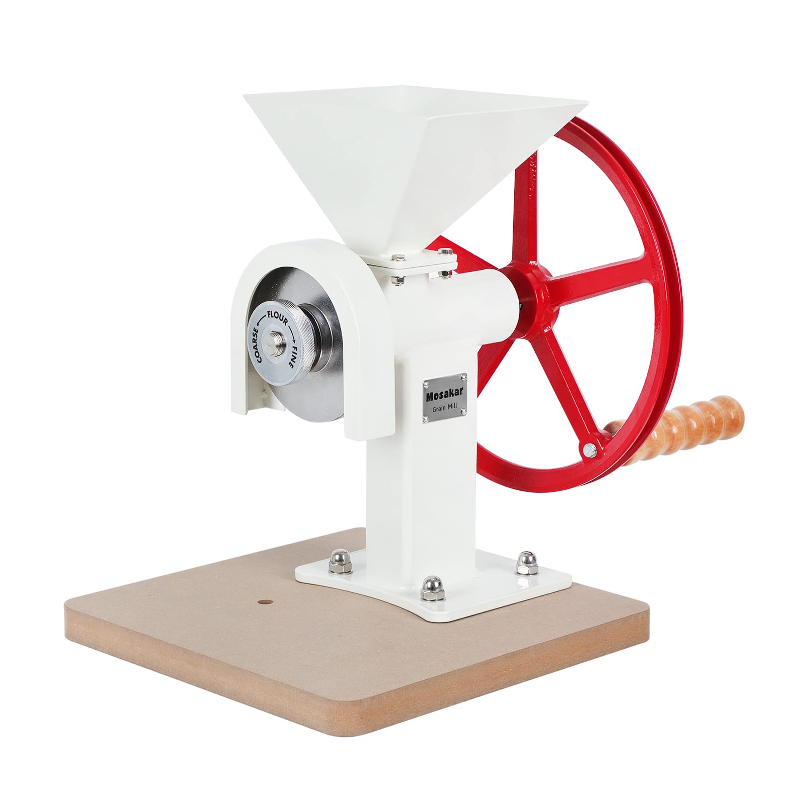 Photo 1 of Mosakar Manual Hand Grain Mill. Corn Wheat Flour Grinder. Masa Peanut Butter Maker. Stainless Steel Burrs