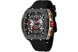 MF MINI FOCUS Mini Focus Men's Watch Fashion Sport Wrist Watches (Chronograph/Waterproof/Luminous/Calendar) Silicon Strap Quartz Watch for Men