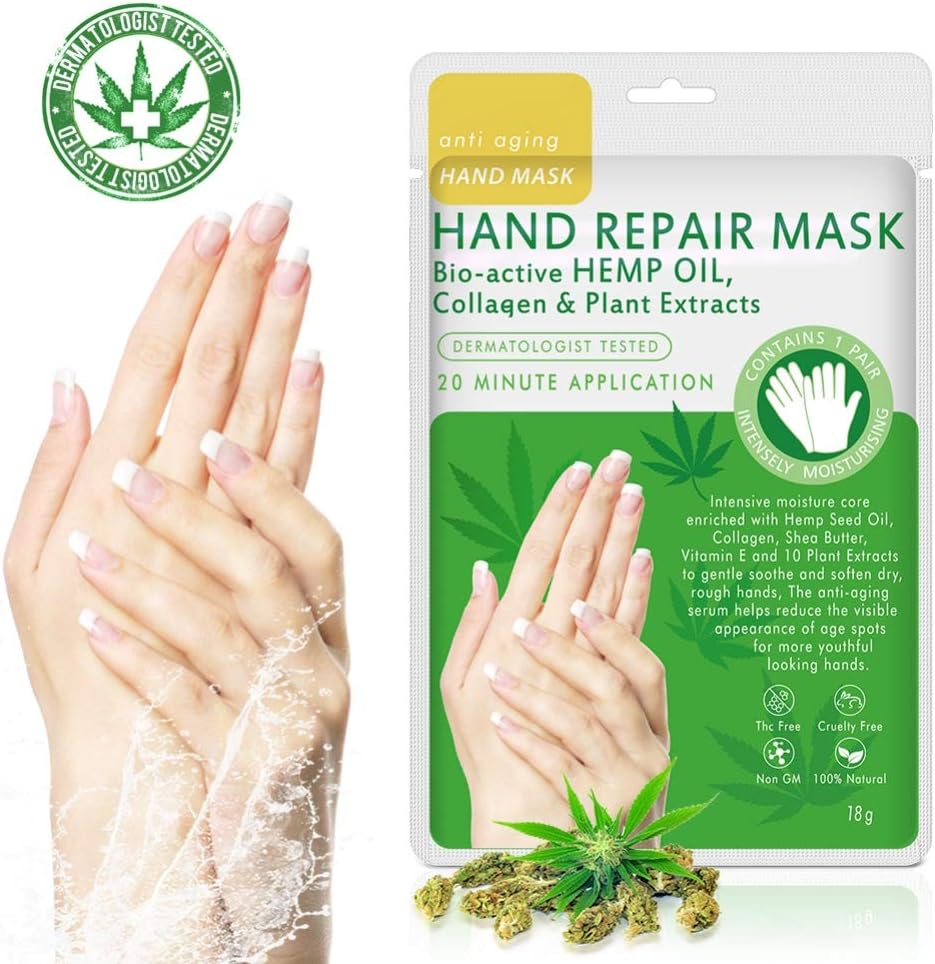 Ofanyia Natural Plant Hand Mask Spa Gloves Moisture Enhancing Gloves