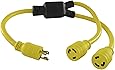 Conntek YL630L630 30 Amp 250V 3' Y-Adapter Cord L6-30P to NEMA L6-30R