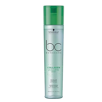 Schwarzkopf Professional Bc Collagen Volume Boost Micellar Shampoo, Green, 250 ml