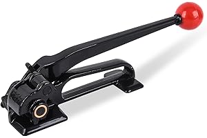 ENCREESE Steel Banding Tool Strapping Tensioner - Strapping Tool Feedwheel-Type Banding Tensioner for 3/4" Width Metal Banding, High-Tensile Package, Tensioning