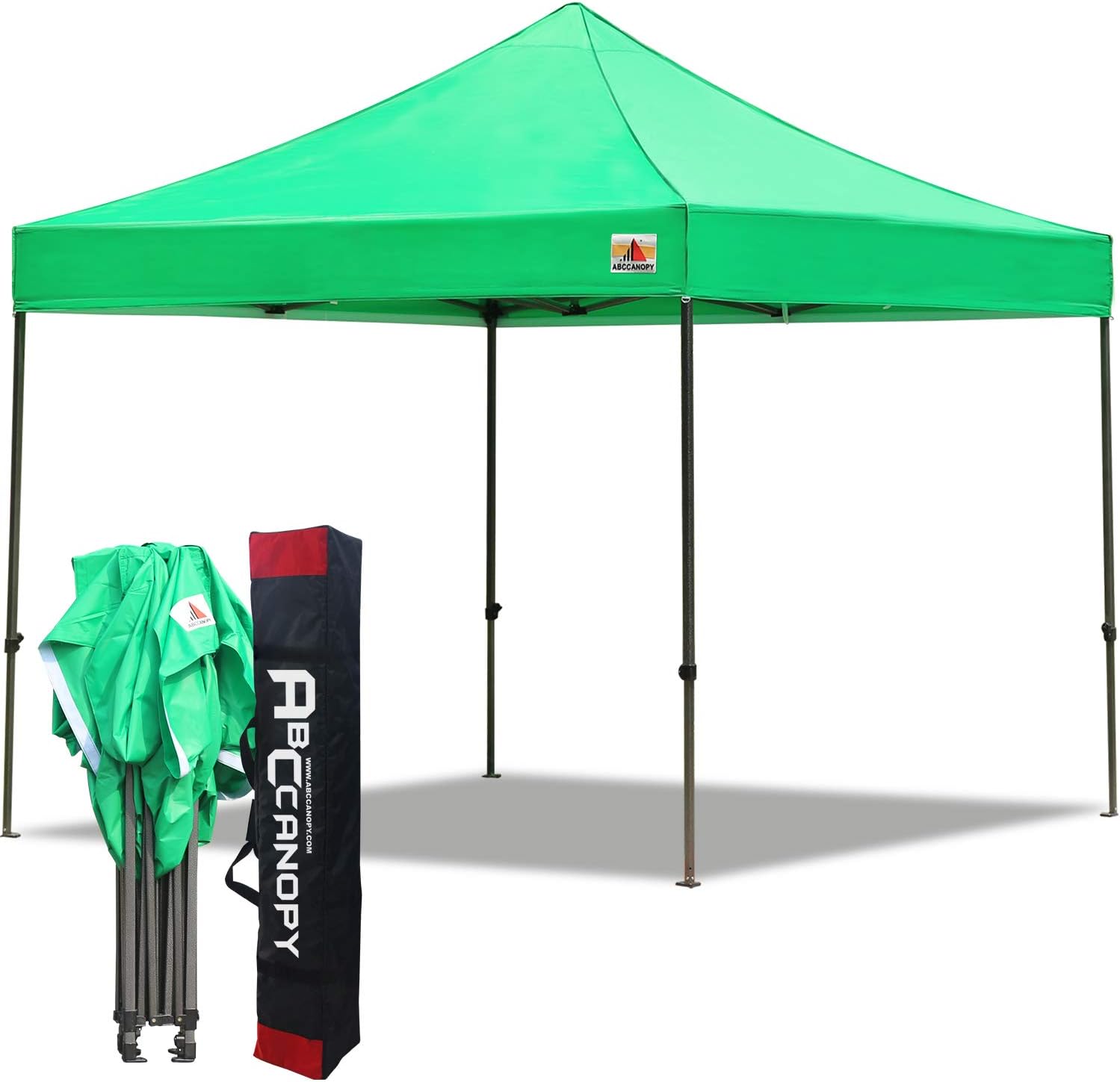 ABCCANOPY Patio 3x3 Gazebo Fully Waterproof Heavy Duty Pop Up Gazebo + HandBag (8kelly green