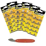 60pc Assorted Watch Battery Replacement Kit 6 Sizes 357 377 386 389 392 393