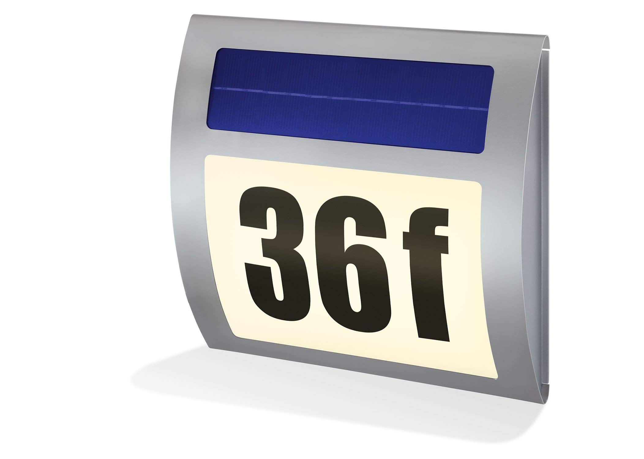 Esotec Wave Solar 102035 Solar-Powered House Number Light Warm White