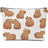 XFN Capybara Gifts, Cute Makeup Bag, Capybara Stuff Cosmetic Bag Travel Pouch, Friendship Graduation Birthday Animal Lovers Gifts for Women Girls Daughter Friend Niece Sisters