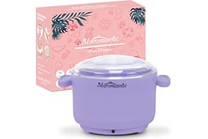 MAROMAMIX Silicone Wax Warmer for Hair Removal, Compact Portable Electric Wax Heater Machine for Soft and Hard Wax Beads Fast Heating, Home Gentle Waxing for Women for Body Face Eyebrow Brazilian Bikini