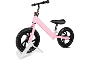 Flwrgirl Balance Bike 2 Year Old,Toddler Balance Bike for 2 3 4 5 6 Year Old Boy Girl,Baby Bike with Adjustable Seat,12 inch Bicycle for Kids