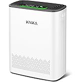 KNKA Air Purifiers for Home Large Room Bedroom Up to 2325 Ft², Washable Filters, Air Quality Monitor, Turbo Mode, Auto & Slee