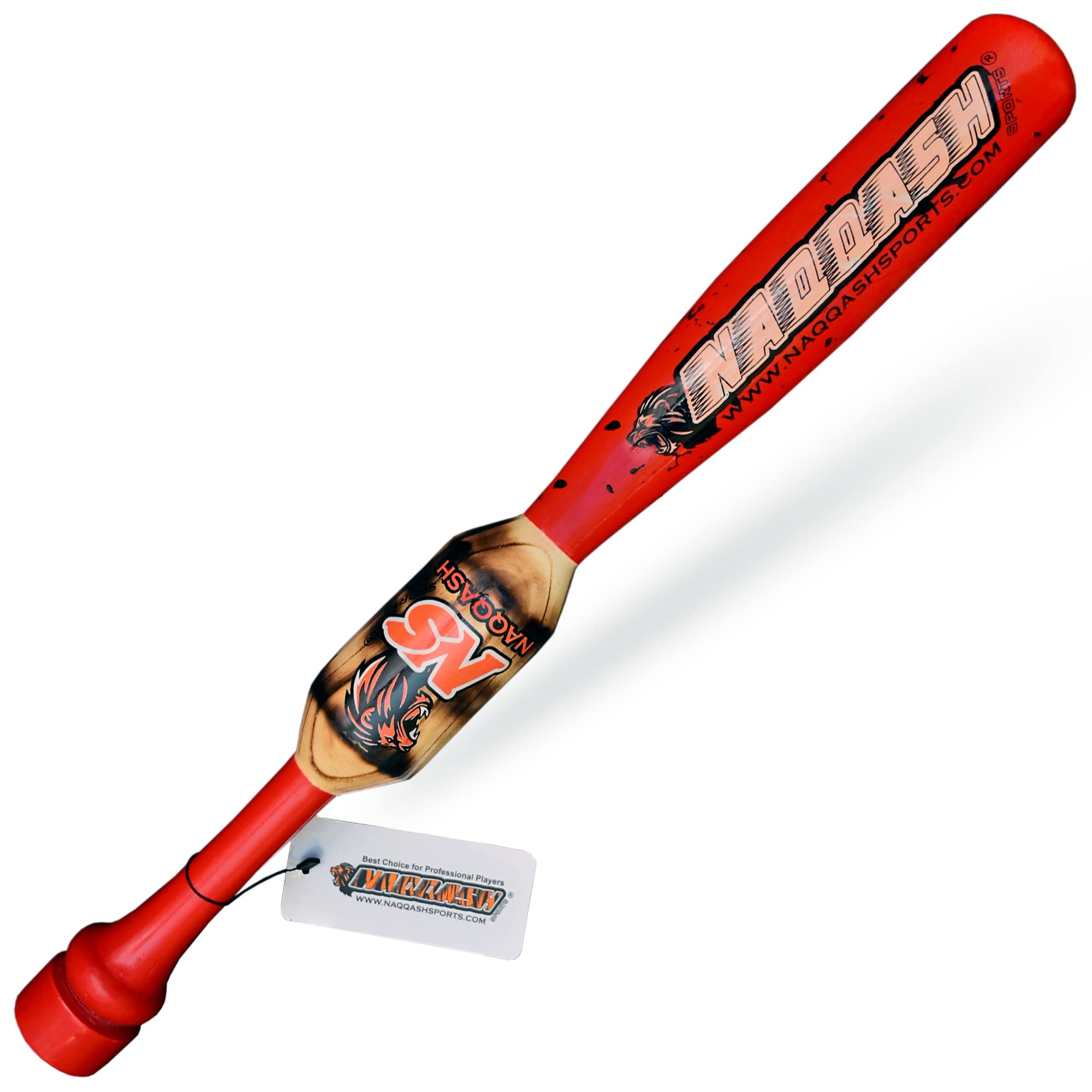 Photo 1 of 24"/ 25-oz Heavy Weight One Handed Baseball & Softball bat with Solid Pro Maple Wood for to Improve Strength, bat Speed, Overall Swing Trainer and Adult in Barrel Size 2.25 with Flame Work