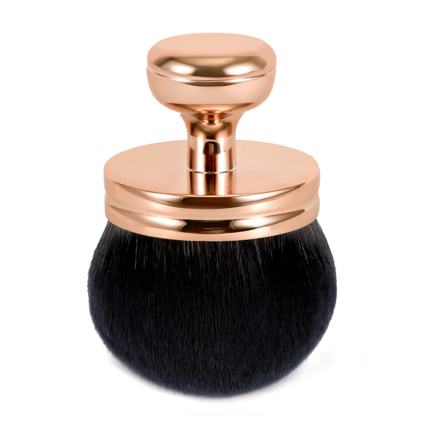 Extra Large Self Tanning Brush, Wide Head Body Makeup Brush Oval Self Tan Back Applicator Bronzer Self Tanner Instant Blending Brush for Kabuki Sunscreen Foundation Face Legs (Rose Gold)