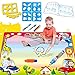 Aqua Doodle Mat - Large Water Drawing Mat Toddlers Painting Board Writing Mats in 7 Colors with 2 Magic Pens and 1 Brush - Educational Toy Best Gift for Kids Boys and Girls