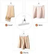 Amazon Basics Wooden Pants Hangers 10-Pack 25 cm White view 3