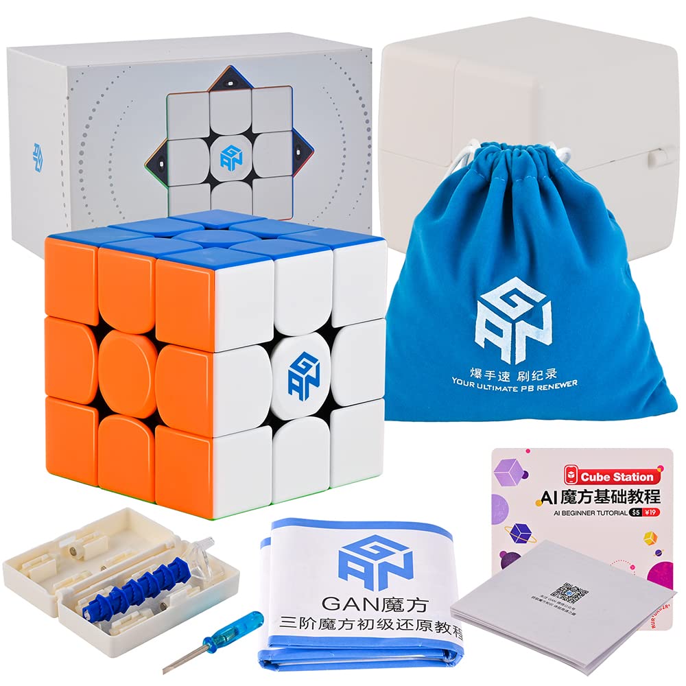 Photo 1 of GAN 11M Pro 3x3 Speed Cube by BroMocube Magnetic Puzzle Cubes Gan11M Magic Cube (GAN 11 M Pro Frosted Stickerless(Primary))