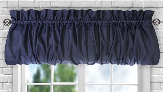 Amazon Com Ellis Curtain Stacey Sheer Balloon Valance 60 X 15