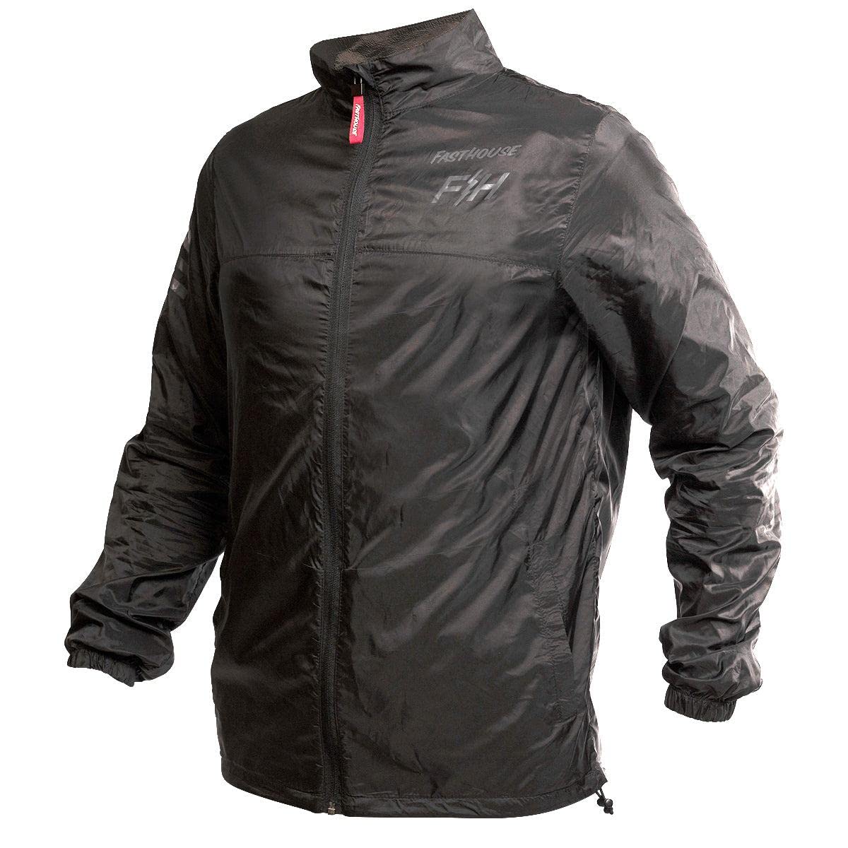 Photo 1 of FASTHOUSE Tracker Packable Windbreaker (Black, Large)