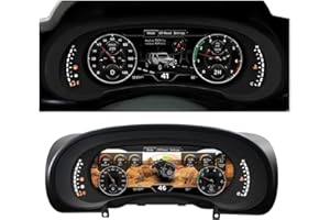 Digital Instrument Cluster Display Compatible for Jeep Wrangler JK 2007-2010 Speedometer 12.3”HD Screen1920*720/2S Fast Boot/