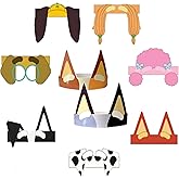HANEI 18 Blue Dog & Friends Party Favors Party Supplies Birthday Paper Crowns Headbands Tiara