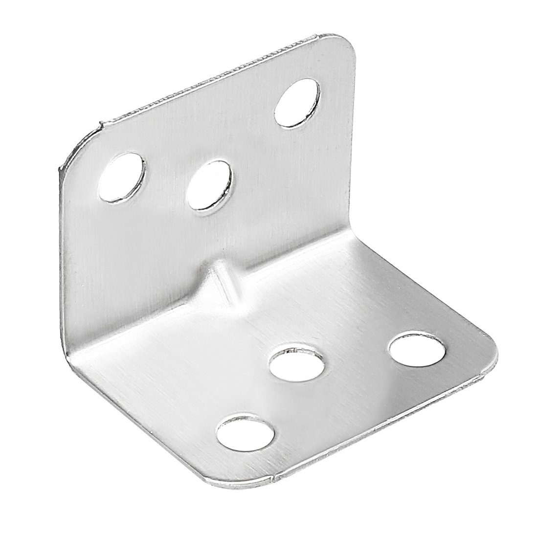 Sourcingmap Stainless Steel Shelves Corner Brace 28mmx28mmx36mm, Joint L Shape Right Angle Corner Fastener Joints Support Bracket, Pack of 30