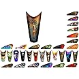 Motorcycle Gas Tank Decals/Sets - for Harley Davidson Sportster Honda Shadow Suzuki Kawasaki Indian Yamaha (Riveted Chopper Cross - Rusted - 1pc Top Tank Decal)
