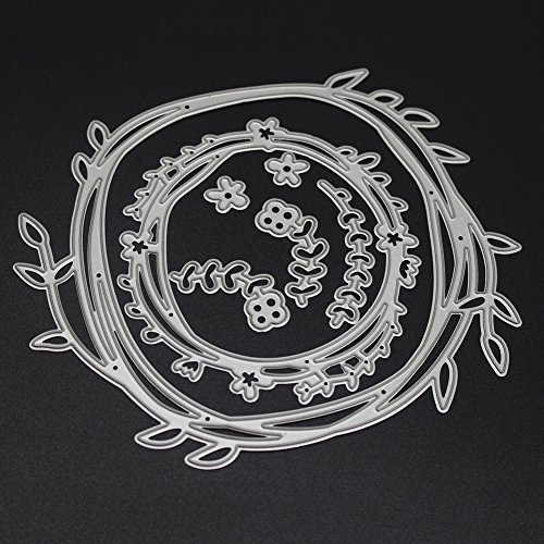 Whitelotous Flower Leaves Cutting Dies Handmade DIY Stencils Template Embossing for Card Scrapbooking Craft - Thumbnail 6