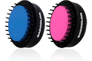 BADCOLOR Pink + Blue Hair Temporary Hair Dye Comb For Girls Kids Adults, Washable Hair Chalk Makeup For Halloween Christmas Birthday Cosplay Festival