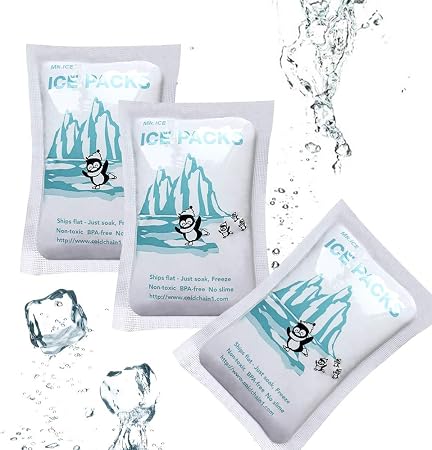 Amazon World Bio 保冷剤 アイスパック 吸水アイスパック ランチ 飲料 魚介類の冷却用 無毒 冷却時間保持 再利用可能 一個に吸水100グラム 48個入 World Bio アイスパック