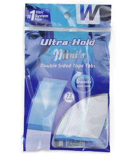 Walker Extenda-Bond Mini Wig & Toupee Tape – 72 Pcs Double Sided Adhesive (2 Packs)