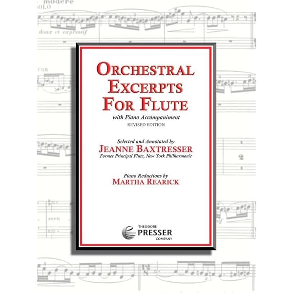 Orchestral Excerpts for Flute with Piano Accompaniment, Revised